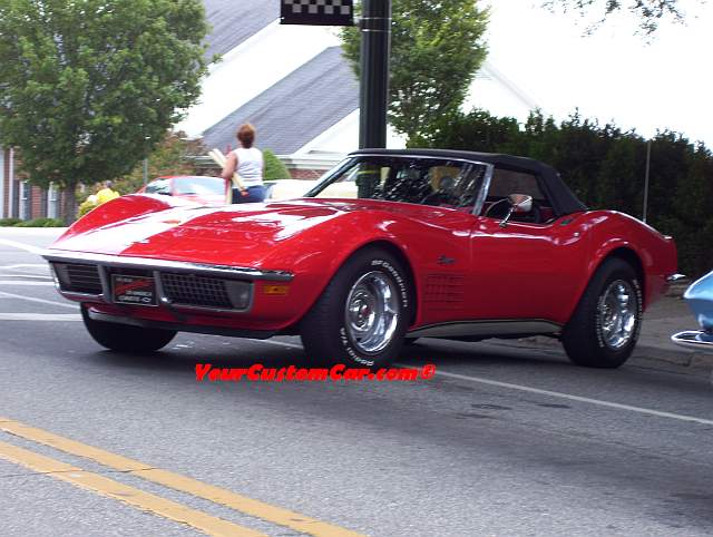 Shiny Red Corvette Look at the shine on this one