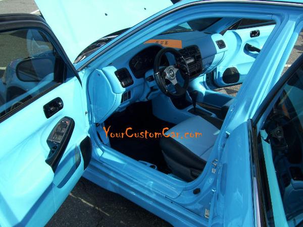 Tricked Out Blue Honda Civic Interior