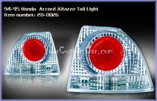 accord tail lights, custom tail lights, custom taillight, honda accord tail light, custom accord, honda taillights