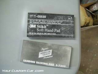 sand paper backing pad