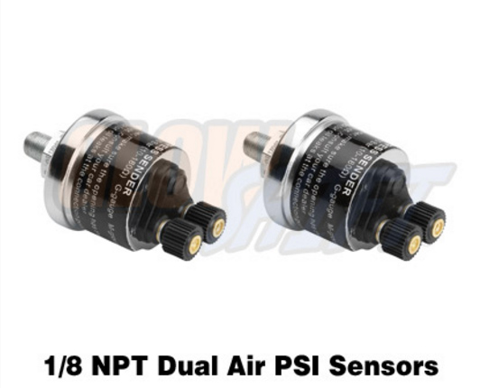 air pressure sensor for dual digital air suspension gauge