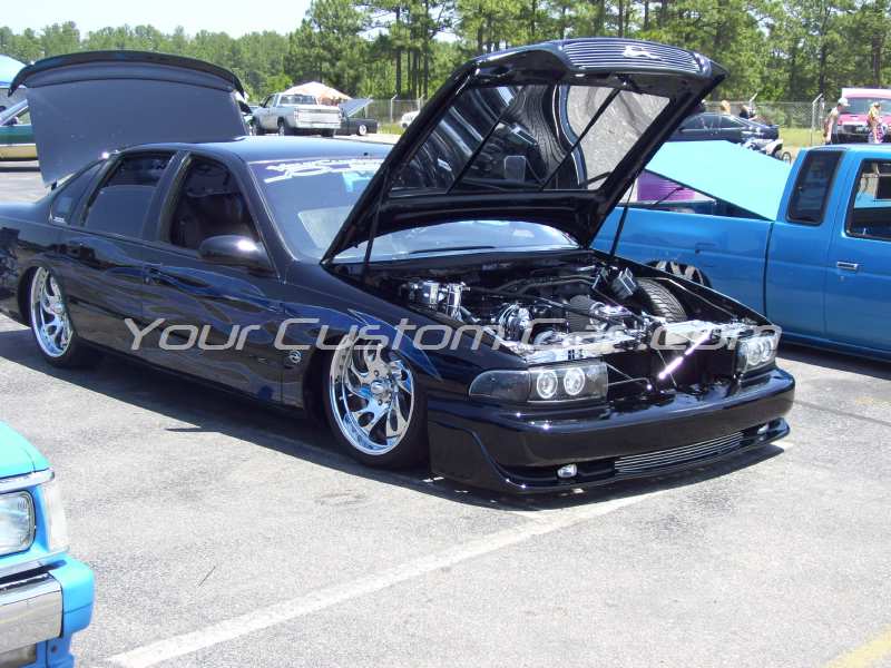 the big show 2009 09 custom 96 1996 Impala SS engine pebble pushers your custom car chrome lt1 engine impala air bags
