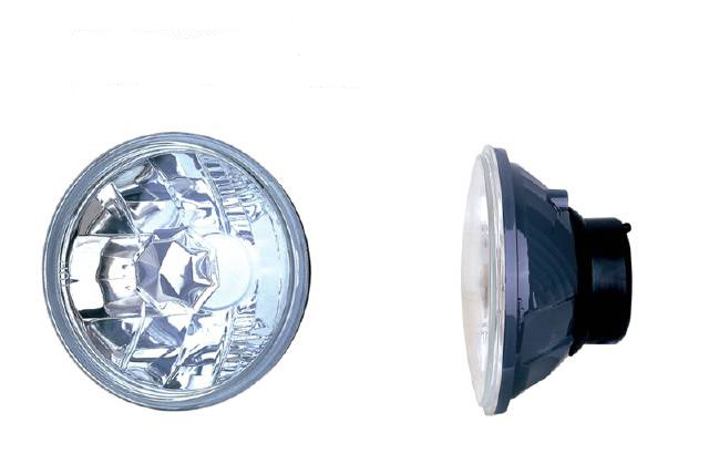conversion headlights, 5 inch headlights, hot rod lights, sealed beam replacement, h4 bulbs