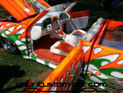 layed out at the park, 2013, awesome minitruck with custom paint,yourcustomcar, truck show, car show