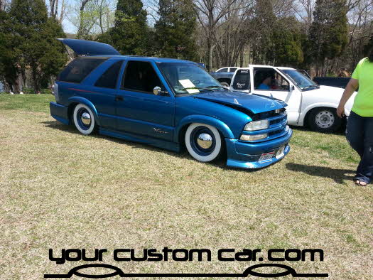 layed out at the park, 2013, yourcustomcar, truck show, car show, custom blazer