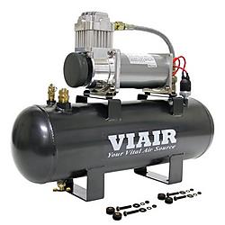 air compressor kit, viair 380c, air horn, air source, tan, truck, heavy duty