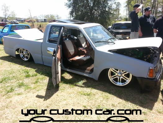 layed out at the park, 2013, yourcustomcar, truck show, car show, custom b2200
