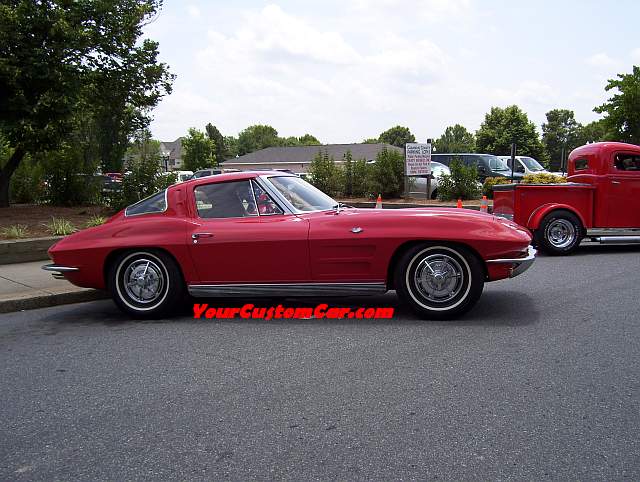 Great American Race car show Red Corvette