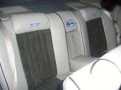 custom seats suede and leather.