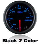 custom gauge black face 7 color led