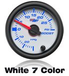 custom gauge white face 7 color led