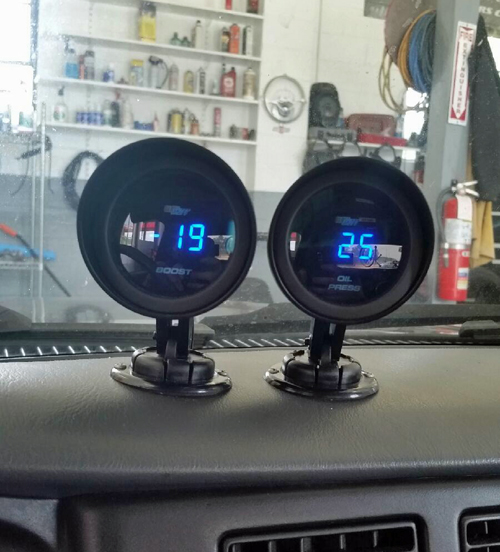 Custom gauges mounted on dashboard pod
